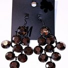 H&M Fashion DANGLING Round CIRCLES Black Silver EARRINGS Rhinestone FREE SHIP H&M Fashion DANGLING Round CIRCLES Black Silver EARRINGS Rhinestone FREE SHIP
