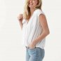 Splendid Surplice Front Crossover Top White ( XL )