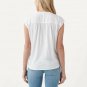 Splendid Surplice Front Crossover Top White ( XL )