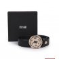 VERSACE JEANS COUTURE Round Buckle Leather Belt 1988