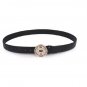 VERSACE JEANS COUTURE Round Buckle Leather Belt 1988