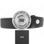 VERSACE JEANS COUTURE Round Buckle Leather Belt 1988