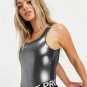 Nike CZ1156-010 Icon Class Shimmer Bodysuit Metallic ( S )