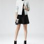 $745 REISS Ice Blue LIOTTA Multi Stitch DETAIL LEATHER Coat Fitted JACKET ( M )
