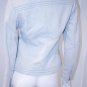 $745 REISS Ice Blue LIOTTA Multi Stitch DETAIL LEATHER Coat Fitted JACKET ( M )