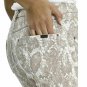 HUE U22479 High Rise Denim Capri Leggings Faded Python Taupe ( XL )