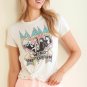 Chaser World Tour 87-88 Def Leppard Splattered Tee Au Lait ( S )
