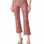 J Brand Selena Snakeskin Print Crop Bootcut Jeans Coated Kalani Boa ( 26)