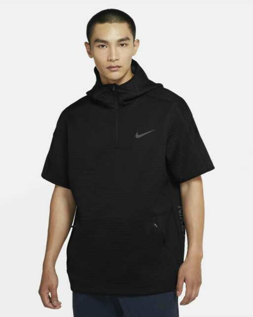 nike pro short sleeve hoodie