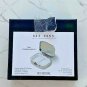 Rae Dunn " Help " Two-Compartment Pillbox Mint / Silver