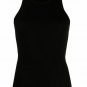 J Brand JB003340 Claire Ribbed Tank Top Black ( M )