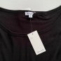 Splendid 1x1 Rib Long Sleeve Crew Top Black ( XXL )