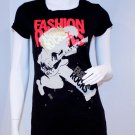 BCBG Limited Edition FASHION ROCKS Tee SHIRT Top ( XS/S )