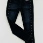 Current/Elliott The 7-Pocket High-Rise Stilleto Studded Jeans Luminary ( 26 )