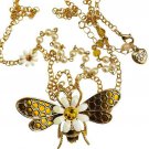 Betsey Johnson Bee Daisy Large Necklace