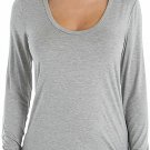 Splendid Long Sleeve Top Heather Grey ( XXL )