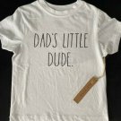 Rae Dunn Boy's Dad's Little Dude White Tee ( 5 )
