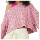 Free People OB1260358 Good Day Cropped Pullover Pink ( S )