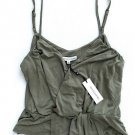 Heartloom Crossover Crop Tank Army Green ( S ) Heartloom Crossover Crop Tank Army Green ( S )