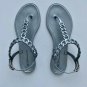 BCBGeneration Jelly Lex Thongs Chain Sandals Flats Grey ( 7 )