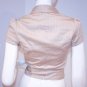 LOY AND FORD Women's Lace CROPPED Short JACKET Stripe LACE ( 2 )