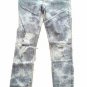 $238 J BRAND JEANS 8112 Mid-Rise Rail FAME Tie Dye DISTRESS at Knee TORN ( 27 )