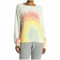 Wildfox BBJ Fleece Rainbow Tie Dye Sweatshirt ( XS )