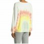 Wildfox BBJ Fleece Rainbow Tie Dye Sweatshirt ( XS )
