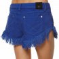INSIGHT Denim BLUE Jean DIPPER SHORTS Cut-Outs DISTRESS ( 25 )