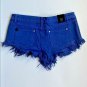 INSIGHT Denim BLUE Jean DIPPER SHORTS Cut-Outs DISTRESS ( 25 )