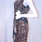 CALVIN KLEIN Traverse DRAPED Python DRESS ( 2 )