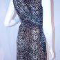 CALVIN KLEIN Traverse DRAPED Python DRESS ( 2 )