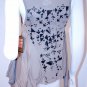JUICY COUTURE Age Old GEOMETRIC Back PRINTS Draped HEM Tank TOP