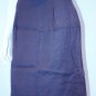 REBECCA TAYLOR Linen SKIRT Ash Grey STRAIGHT Cut Side ZIP Built in BELT ( 6 )