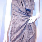 H&M Criss Cross SLEVELESS Grays DRESS Gathered ( 4 )