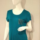 ELLEN TRACY Peacock TOP Shirt STUDDED Pocket RAYON Blend S FREE SHIPPING ELLEN TRACY Peacock TOP Shirt STUDDED Pocket RAYON Blend S FREE SHIPPING