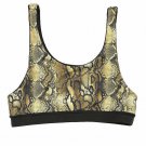 AKELA SURF ARROW BIKINI Reversible TOP Black / Snake Print ( S ) AKELA SURF ARROW BIKINI Reversible TOP Black / Snake Print ( S )
