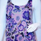 FREE PEOPLE Tank TOP Criss Cross FLORAL Soft VIOLET ( S ) FREE PEOPLE Tank TOP Criss Cross FLORAL Soft VIOLET ( S )
