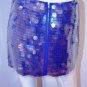 H&M Mini Party SKIRT Fringe CLEAR Round CIRCLES Exposed BACK ZIP Lined 6 / 36