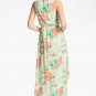 ALICE & OLIVIA BY Stacey KELTY Print JERSEY Dress FLORAL Abstract Garden ( 6 )