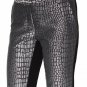 $500 Diane von Furstenberg DVF Alexis JACQUARD Alligator PANTS Nightfall ( 4 )