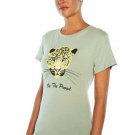 Wildfox On The Prowl Cheetah Keke Tee Aqua Grey ( XS ) Wildfox On The Prowl Cheetah Keke Tee Aqua Grey ( XS )