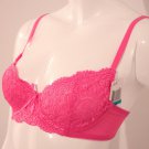 JEZEBEL #3739 Pink Lace BRA Underwire ( 34B )