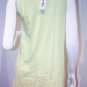 MICHAEL STARS Light Lime Green SHIRT Top 100% Supima COTTON ( 2 )