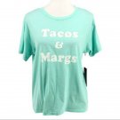 Wildfox Tacos & Margs Happy Hour Kee Tee Yucca Green ( XS )