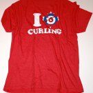 BODY RAGS Vintage Sport PRINT T-Shirt I LOVE CURLING Leaf RED XL - Free Shipping BODY RAGS Vintage Sport PRINT T-Shirt I LOVE CURLING Leaf RED XL - Free Shipping