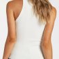 Billabong Tomboy Rib Frill Tank Top Salt Crystal ( 1/XS )