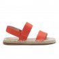 EILLEN FISHER Max Washed Espadrille Leather Sandals Orange ( 8.5 )