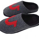 True Religion Horseshoe Polar Fleece Slippers Grey ( 7/8 )