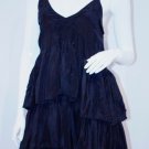 STAPLE Australian THE LABEL Sliding DOORS Mini DRESS Layered BLACK Silk ( XS ) STAPLE Australian THE LABEL Sliding DOORS Mini DRESS Layered BLACK Silk ( XS )